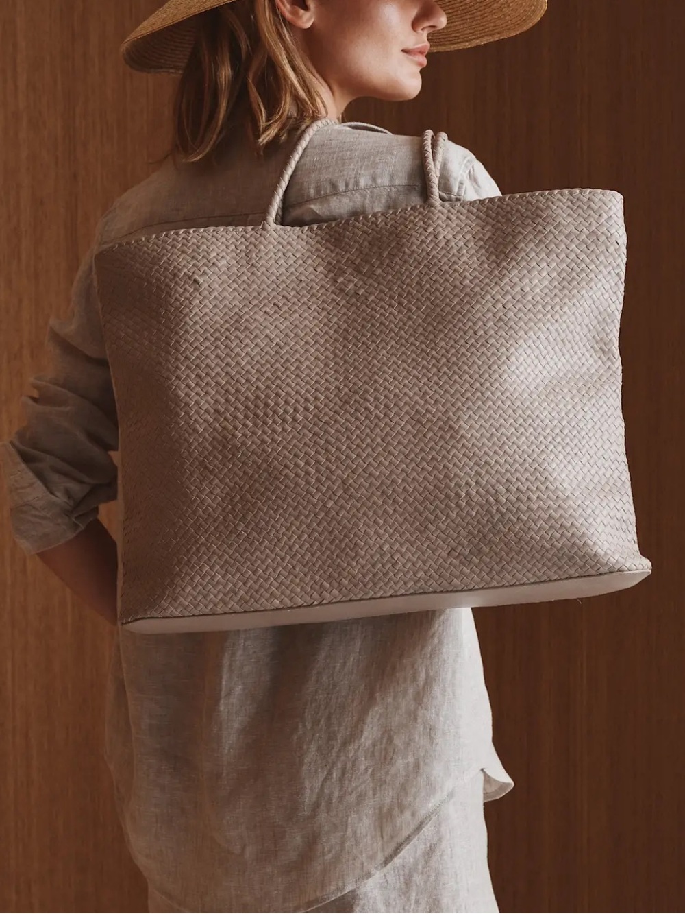 Quince Sienna Handwoven Tote - Picture 2 of 15